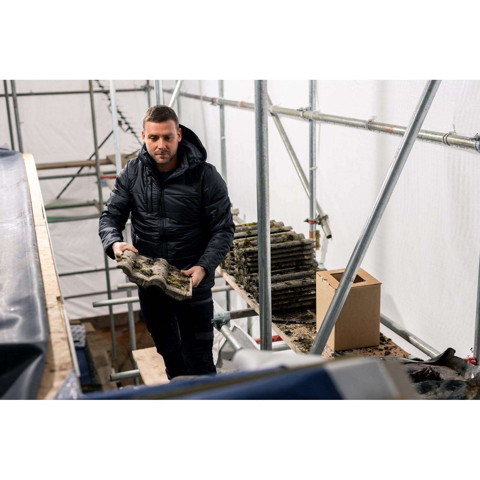 Hard Yakka Puffa 2.0 Veste Matelassée Noire Pour Hommes