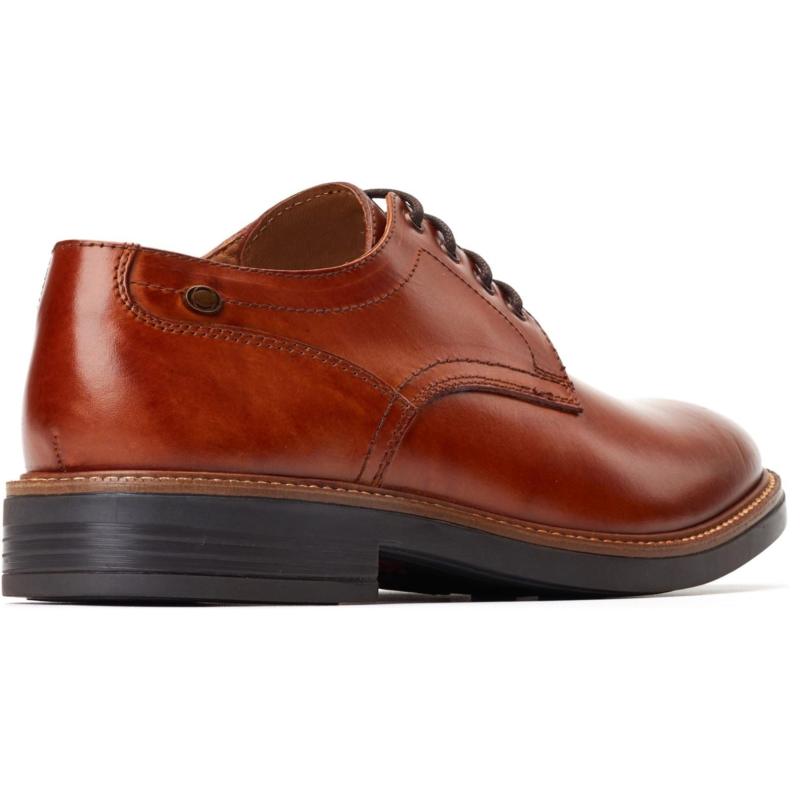 Base London Durham Chaussures En Cuir Pour Hommes En Tan Brûlé À Lacets