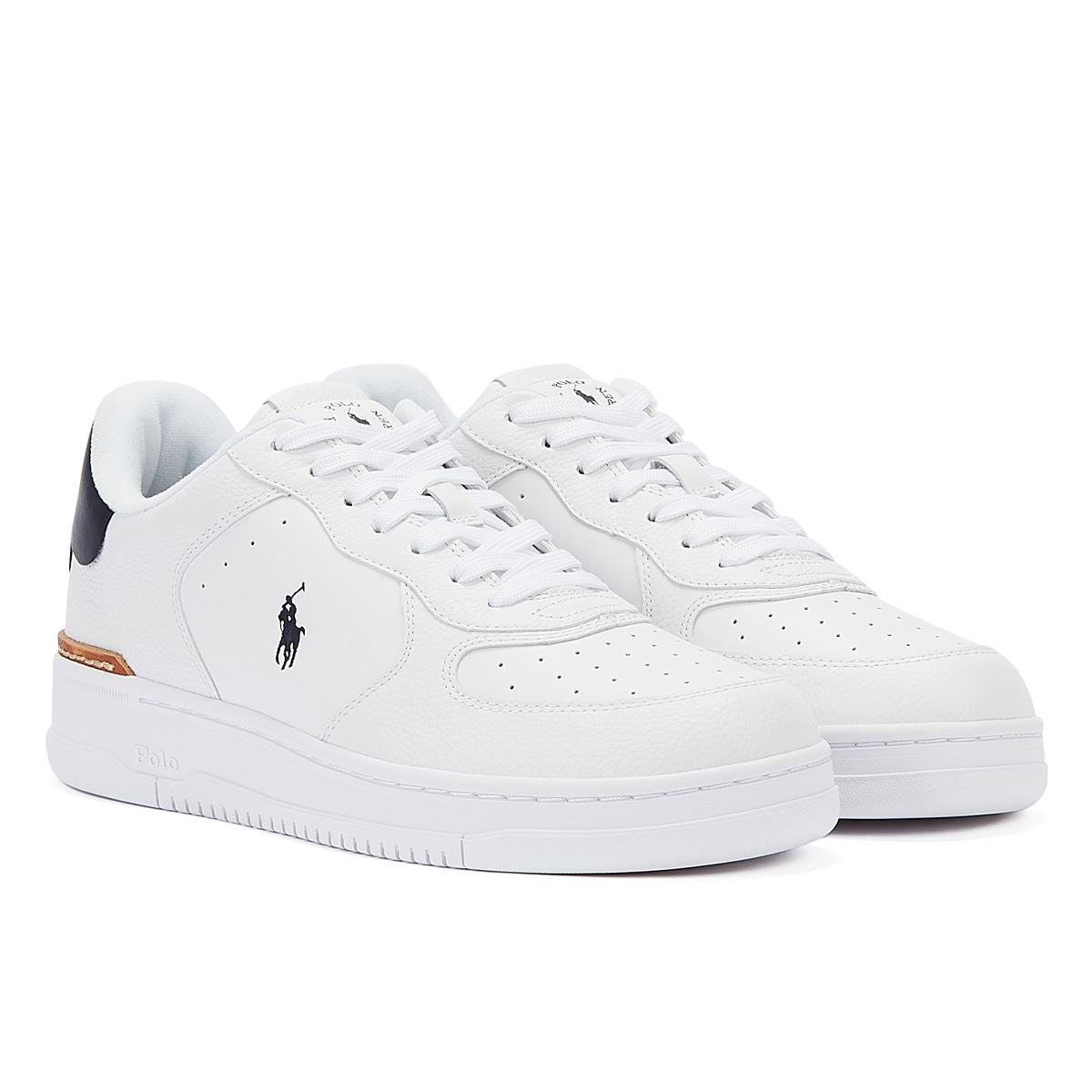 Ralph Lauren Baskets Basses Pour Hommes Masters Crt-Sneakers Blanches