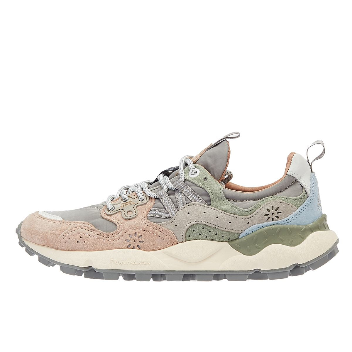 Flower Mountain Yamano 3 Uni Suede Nylon Baskets Roses Pour Femmes