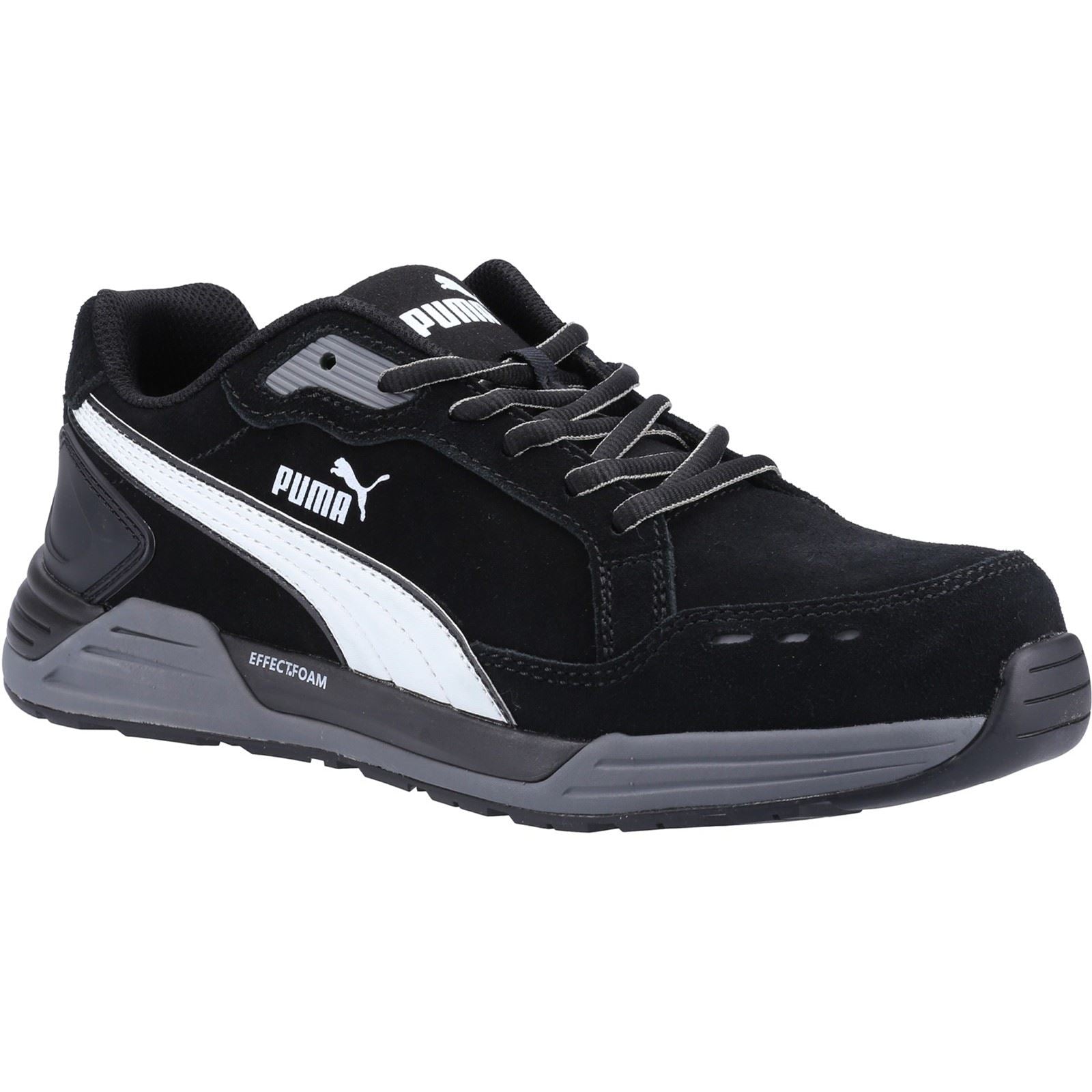 Puma Safety Baskets De Sécurité En Daim Noir Airtwist Low S3