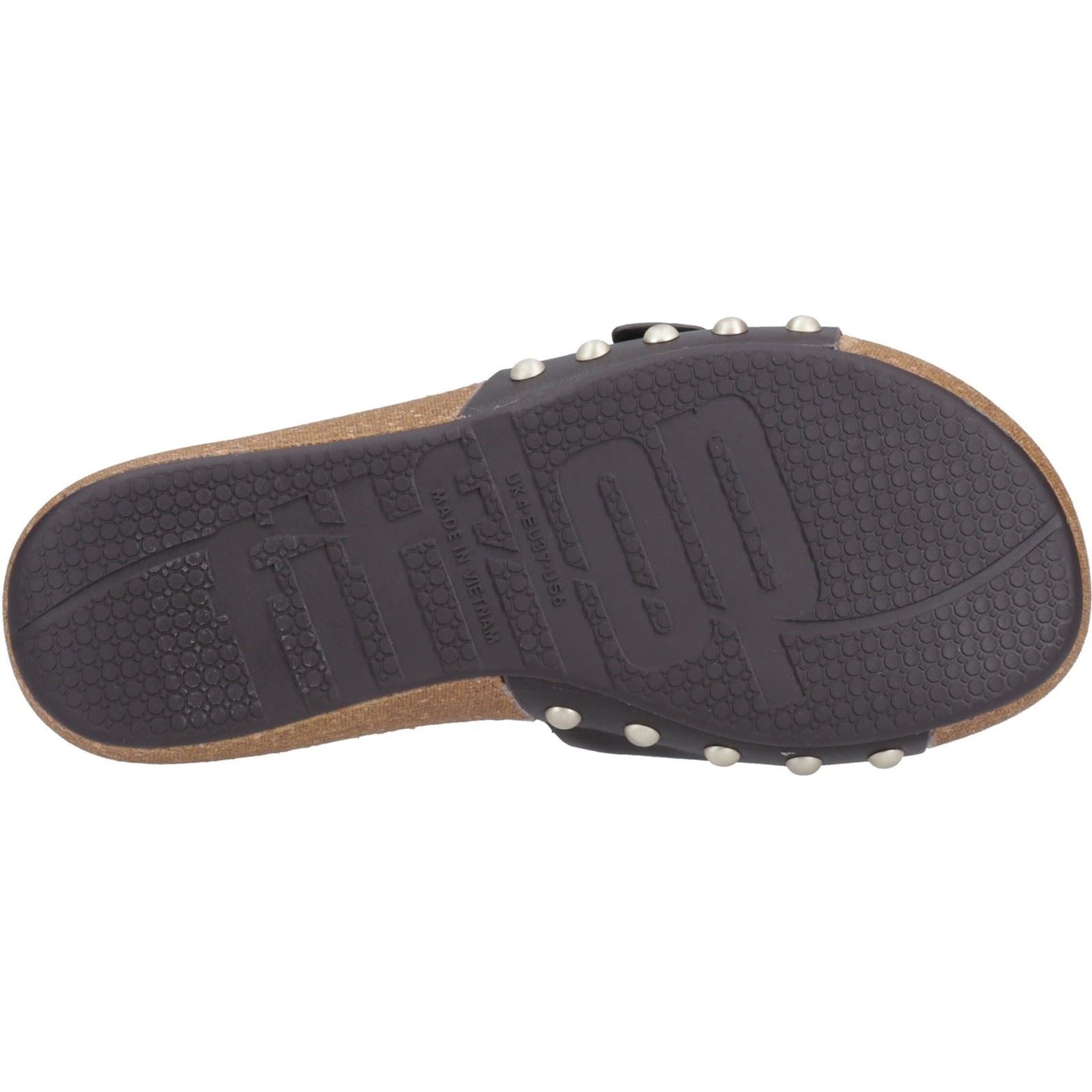 Fitflop iQushion Adjustable Buckle Sandales En Cuir Pour Femmes Marron Chocolat