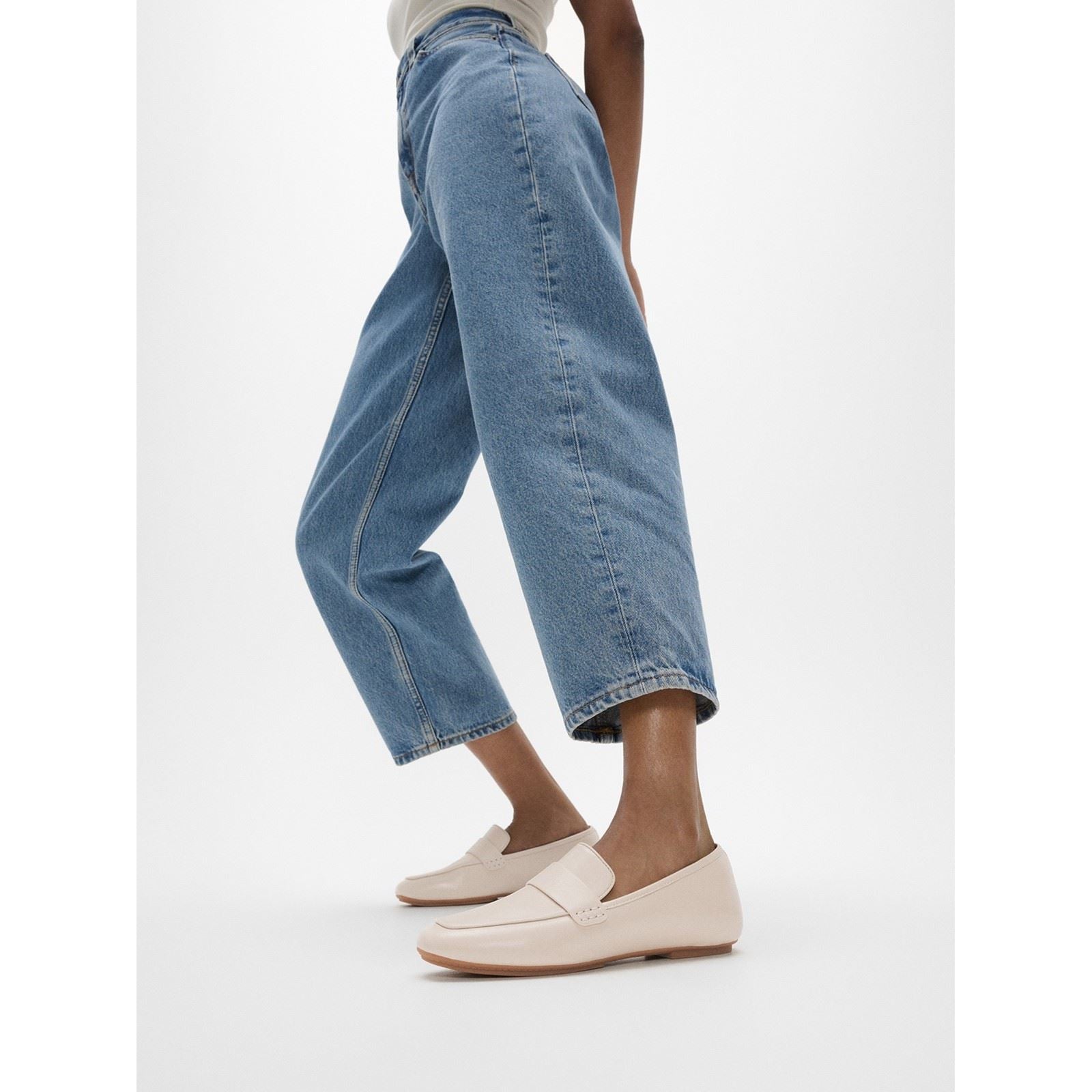Fitflop Delicato Loafer Mocassins En Cuir Pour Femmes Paris Beige