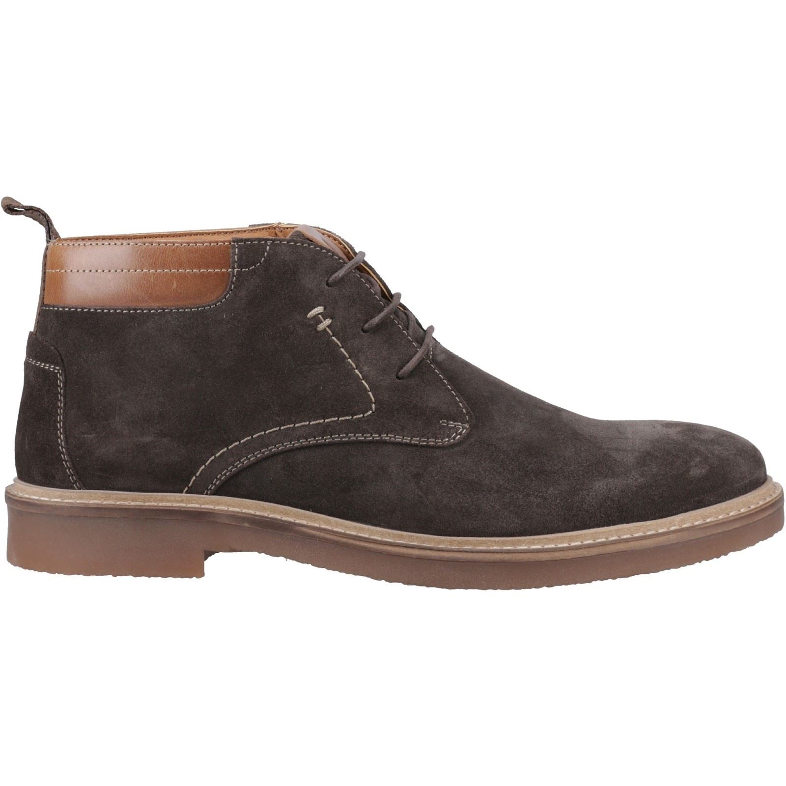 Hush Puppies Gideon Bottines Pour Homme En Daim Couleur Chocolat