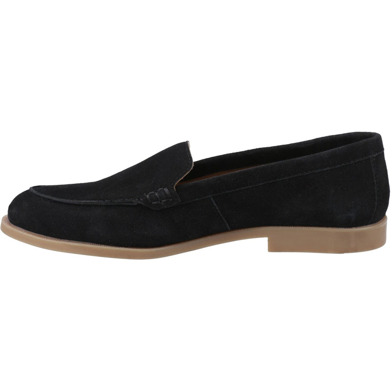 Hush Puppies Natasha Mocassins Noirs Pour Femmes En Cuir