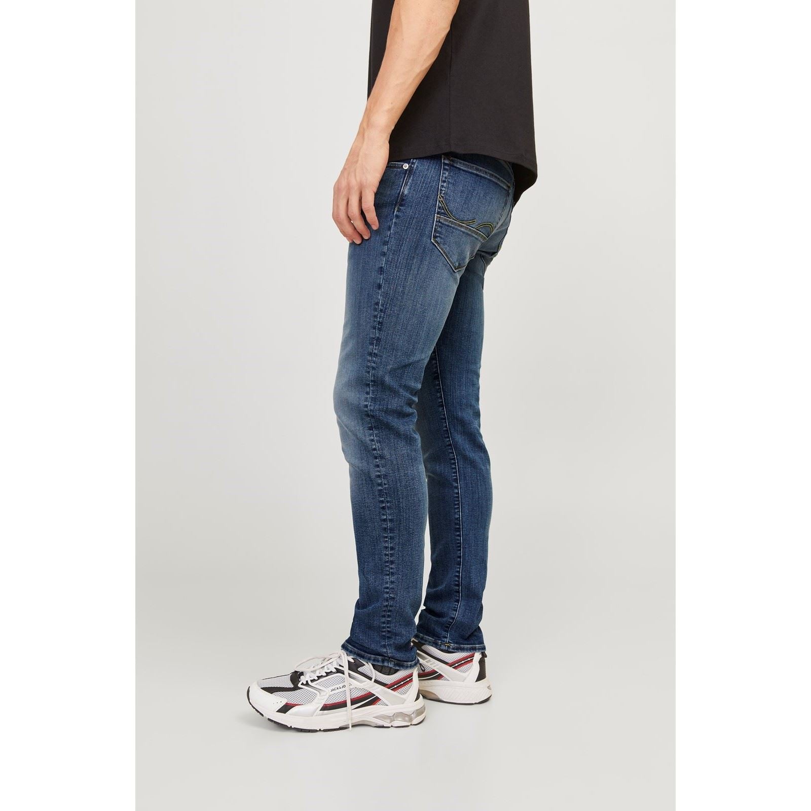 Jack & Jones Glenn Fox Jean Slim Bleu En Coton Pour Homme