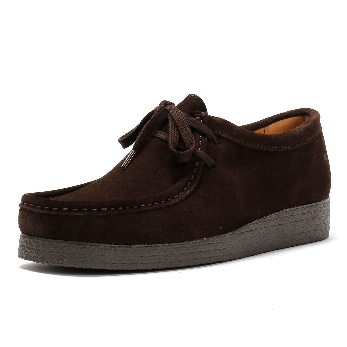Tower Footwear Apache Chaussures Homme En Daim Marron À Lacets