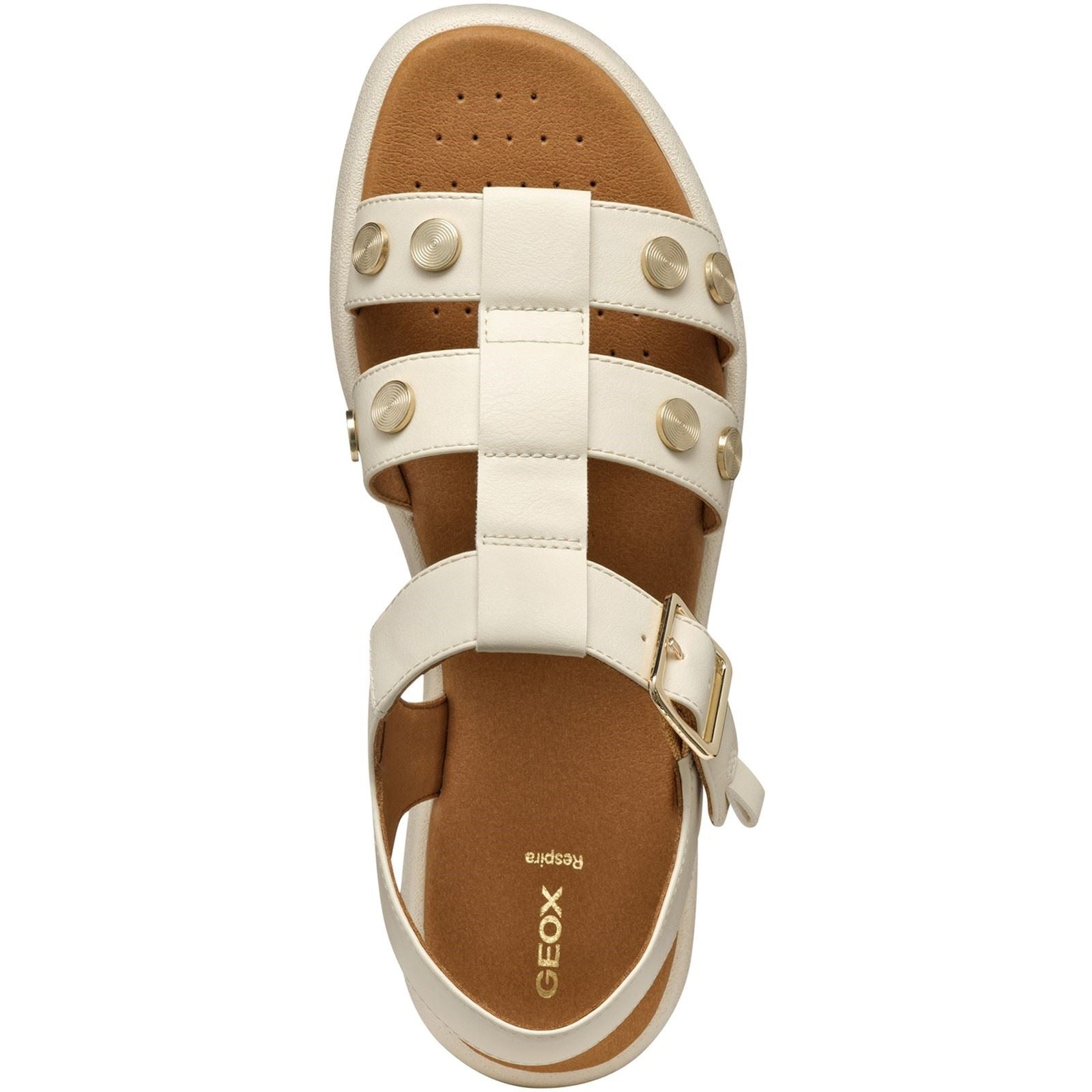 Geox D CAMALEI Sandales En Polyuréthane Synthétique Pour Femmes En Papyrus