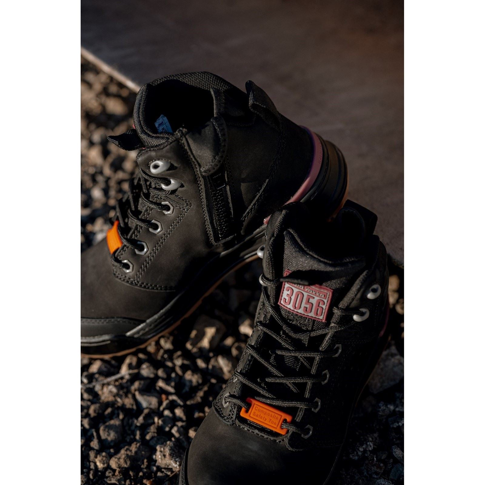 Hard Yakka Bottes De Sécurité En Cuir À Lacets Noires Pour Femmes 3056