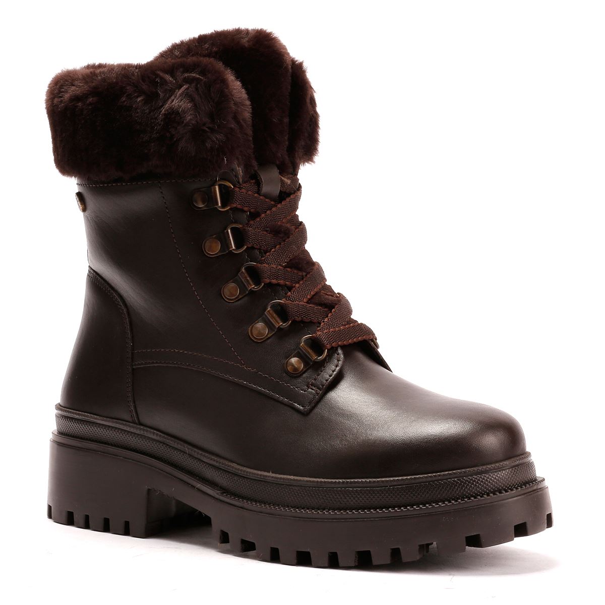 Osprey London The Budapest Bottes En Cuir Pour Femmes Marron