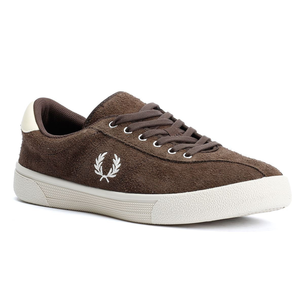 Fred Perry Tennis Shoe Baskets Brunes Pour Hommes En Suède