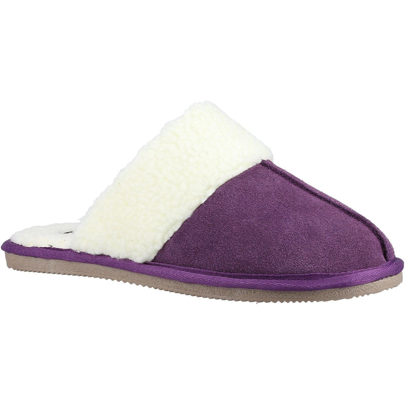 Hush Puppies Arianna Chaussons Violets En Daim Pour Femmes