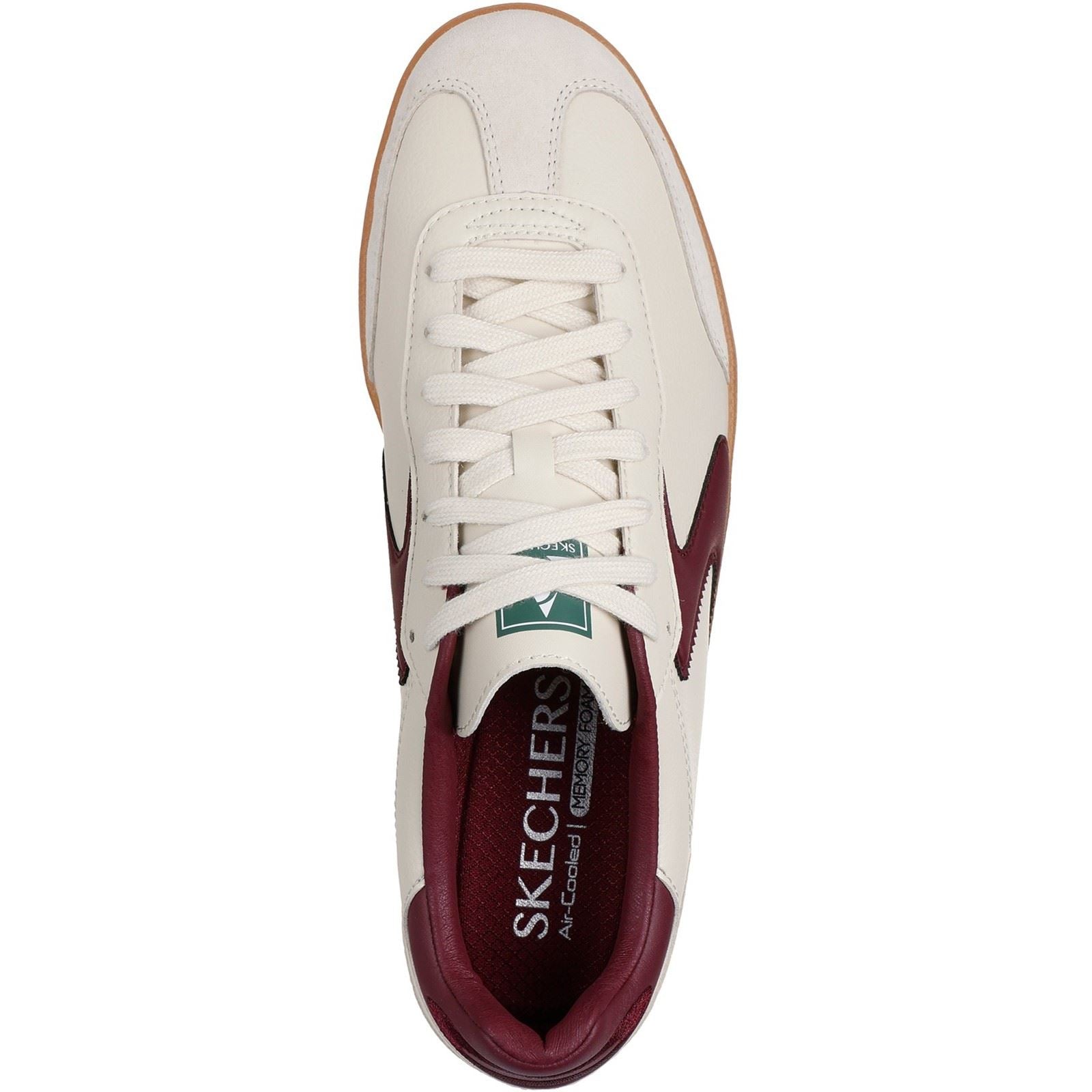 Skechers Hotshot Pyke Sneakers Homme Synthétiques Naturel/Bordeaux