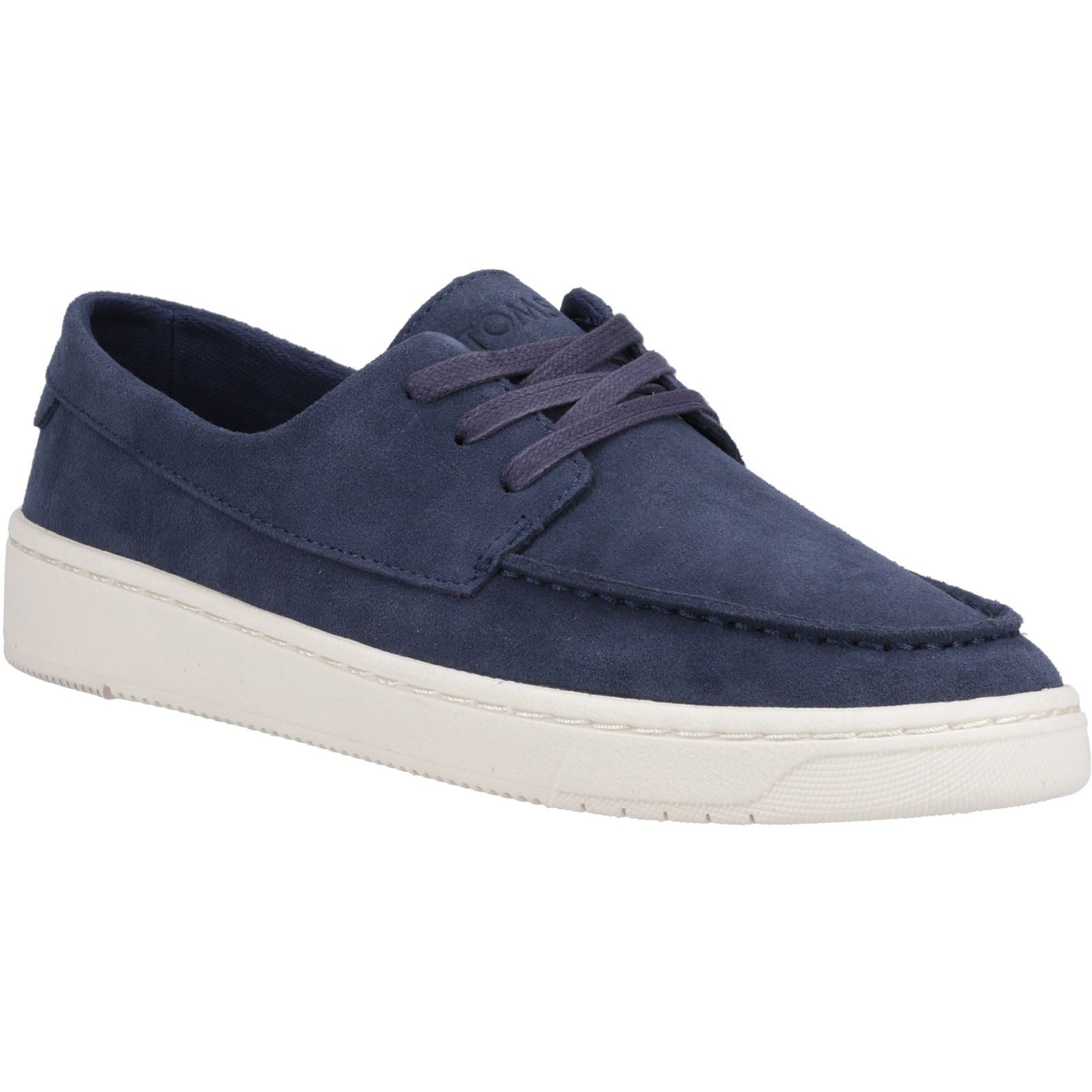 TOMS TRVL Lite London Chaussures À Lacets En Cuir Pour Hommes, Bleu Marine
