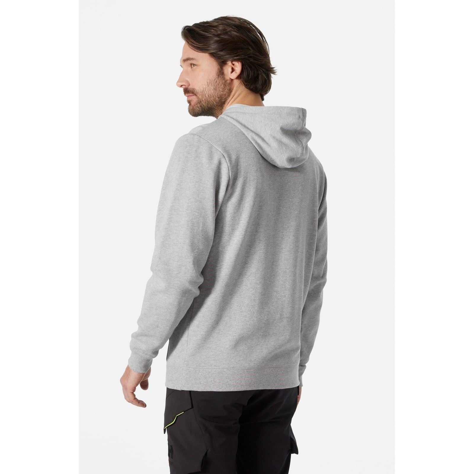 Helly Hansen Workwear Classic Sweat À Capuche Gris En Coton Pour Homme