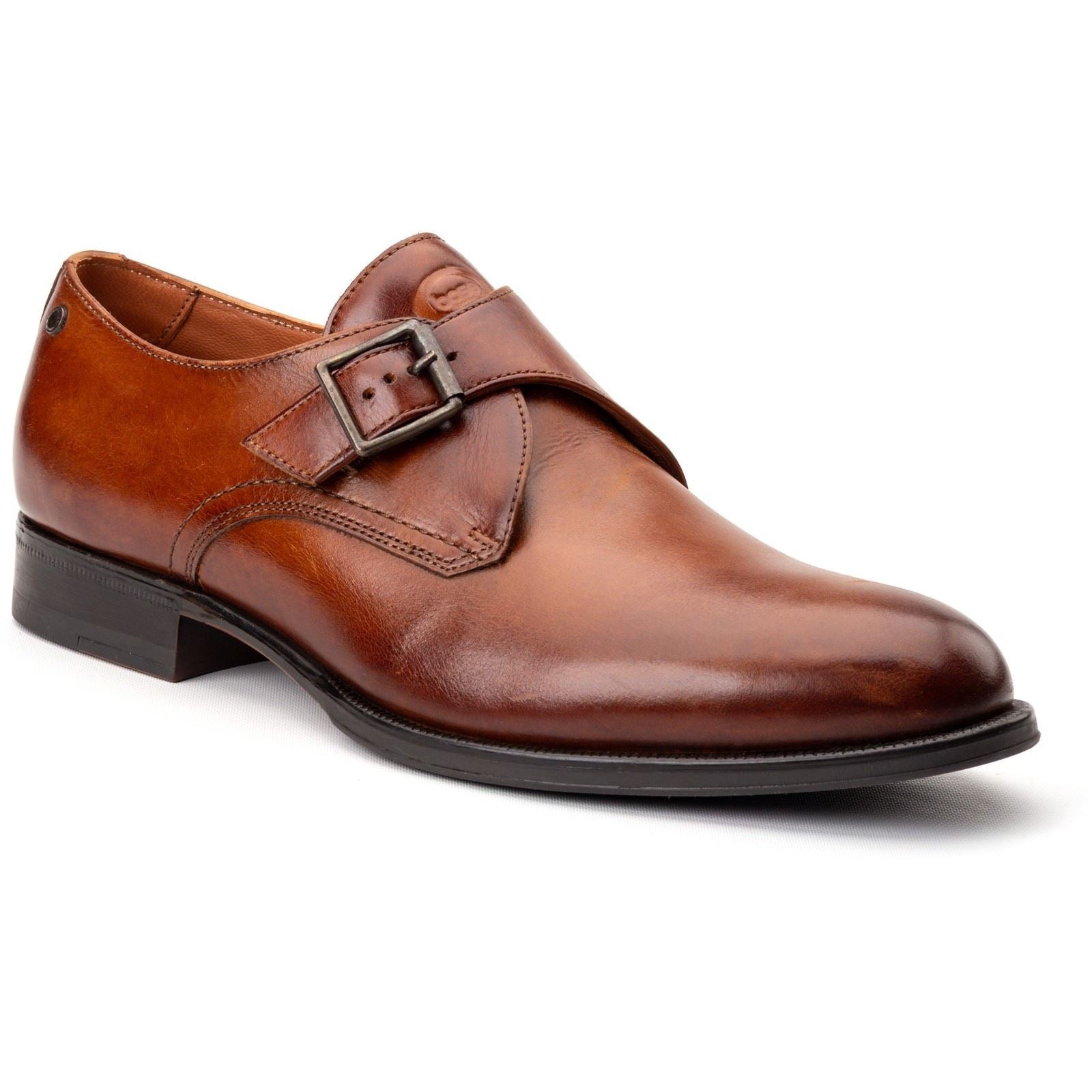 Base London Faraday Chaussures En Cuir Pour Hommes Couleur Tan Brûlé