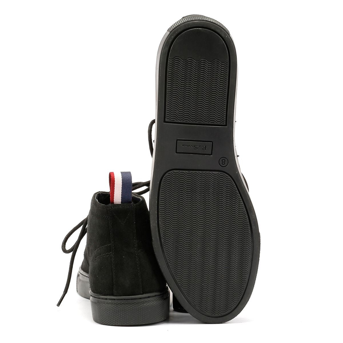 Ben Sherman Parka Bottes Noires En Daim Pour Hommes