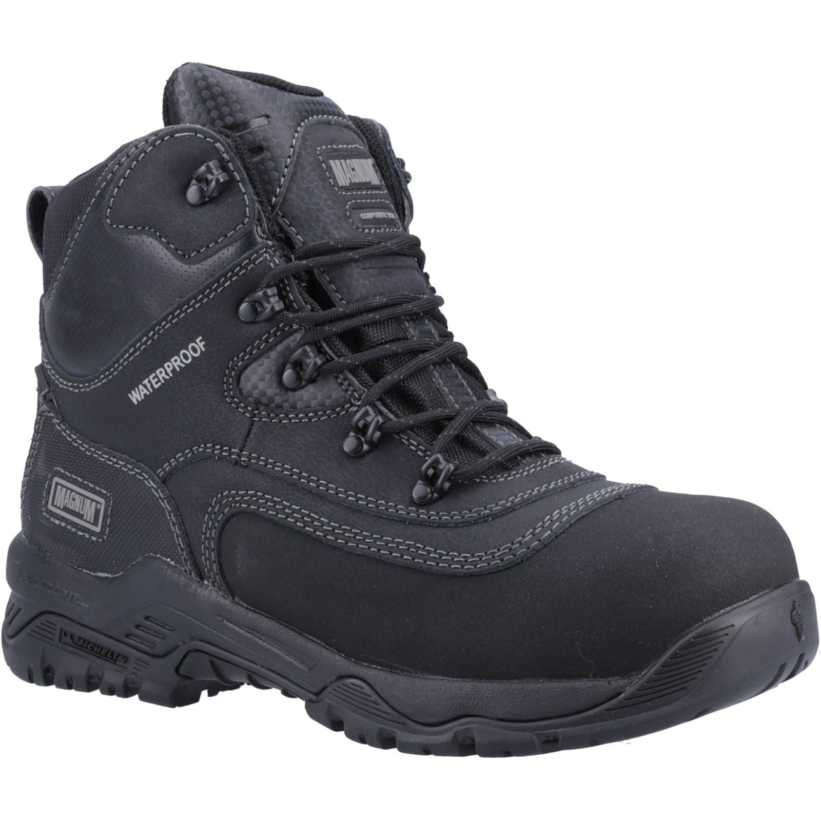 Magnum Bottes De Sécurité Synthétiques Noires Broadside 6.0 Wp