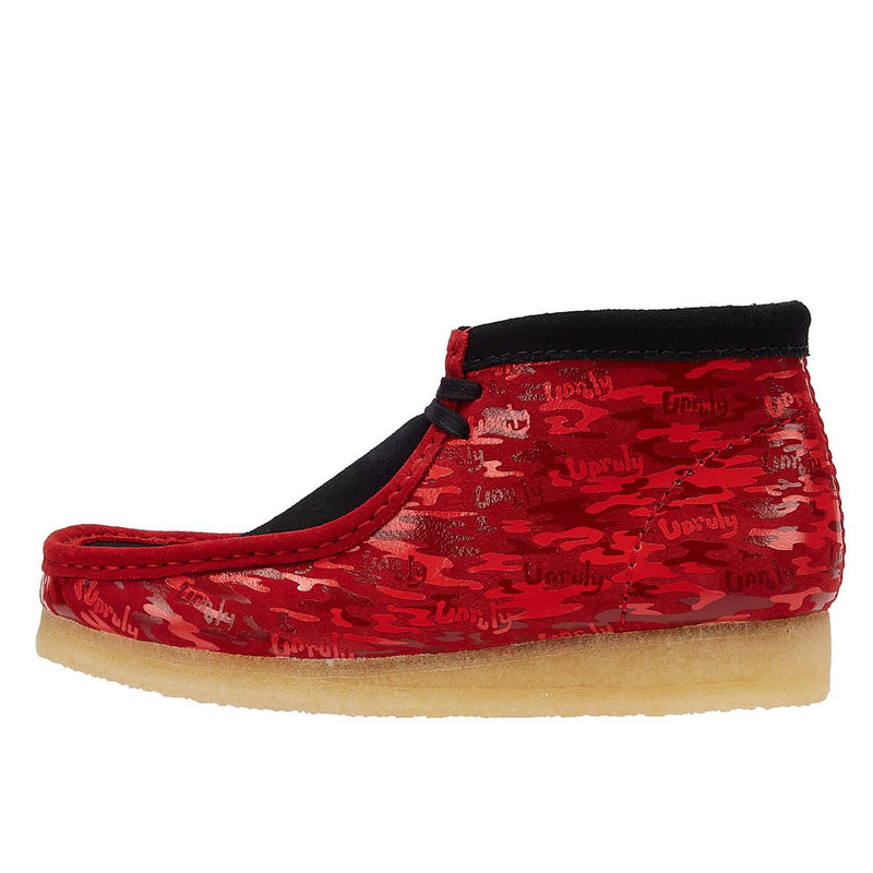 Clarks Popcaan X Bottes De Camouflage Rouge De Wallabee