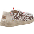 HEYDUDE Wendy Espadrille Retro Palm Mélange De Coton Esapdrilles Pour Femmes, Couleur Brun Centre/Vignette