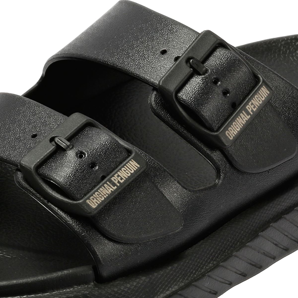 Penguin Playa Sandales Noires Pour Hommes