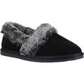 Hush Puppies Ariel Chaussons Noirs En Daim Pour Femme