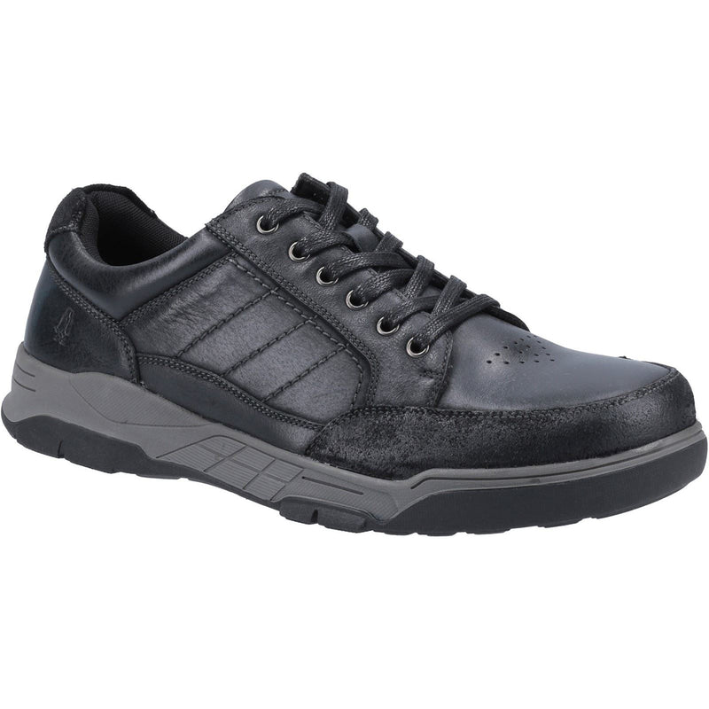 Hush Puppies Finley Chaussures En Cuir Noir À Lacets Pour Hommes