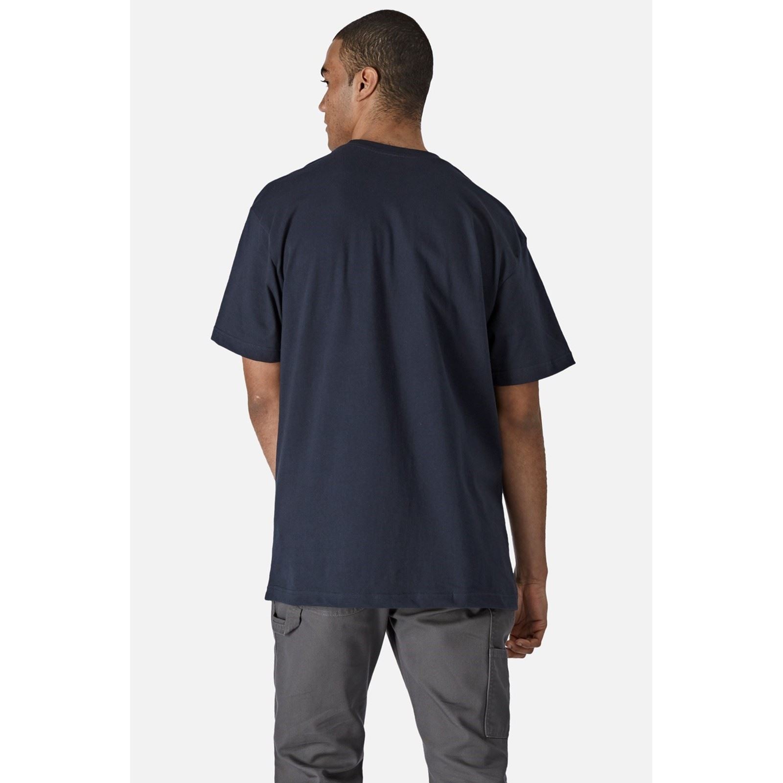 Dickies Short Sleeve T-Shirts Bleus En Coton Pour Hommes