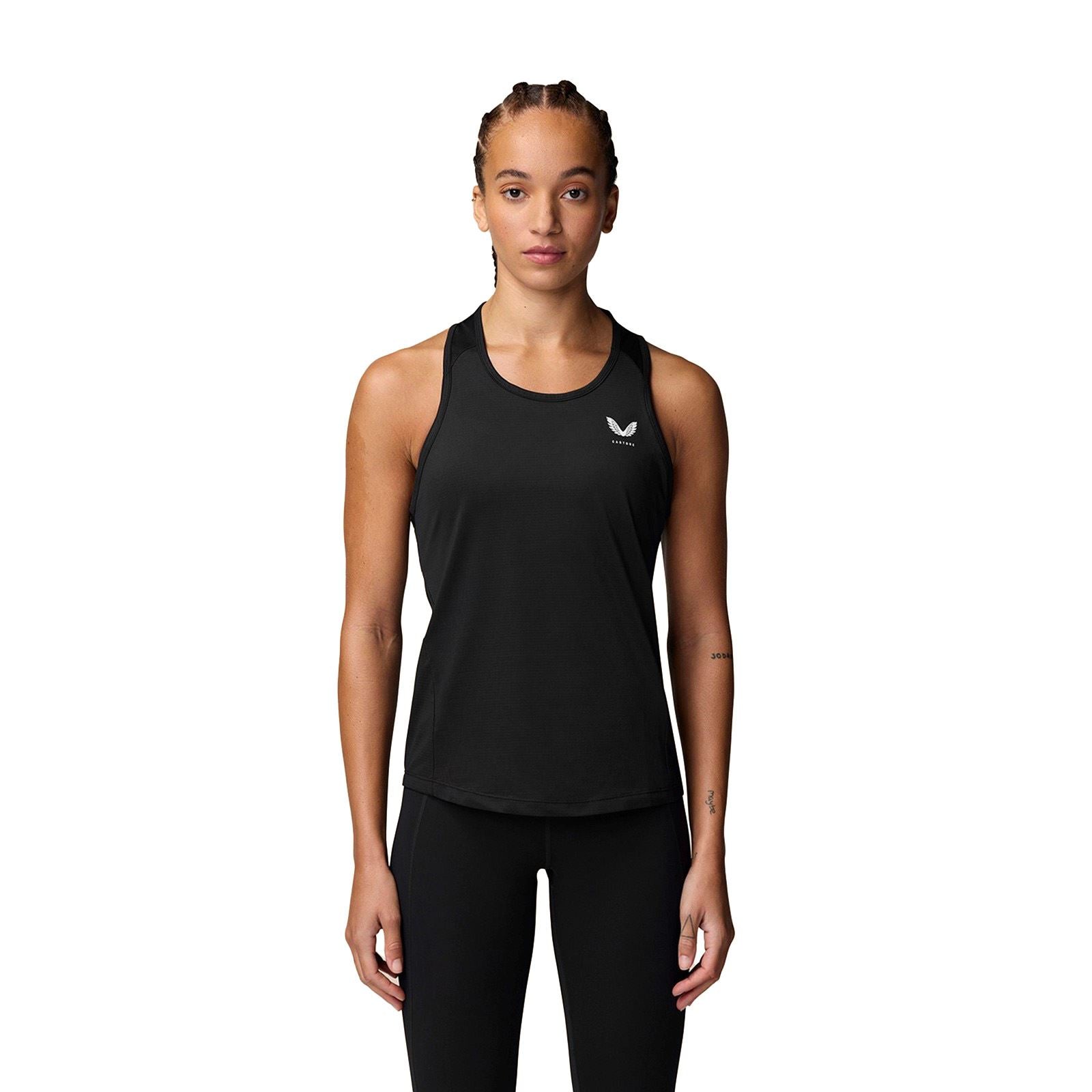 Castore Tank Top Vêtements De Sport Actifs Pour Femmes En Polyester Noir