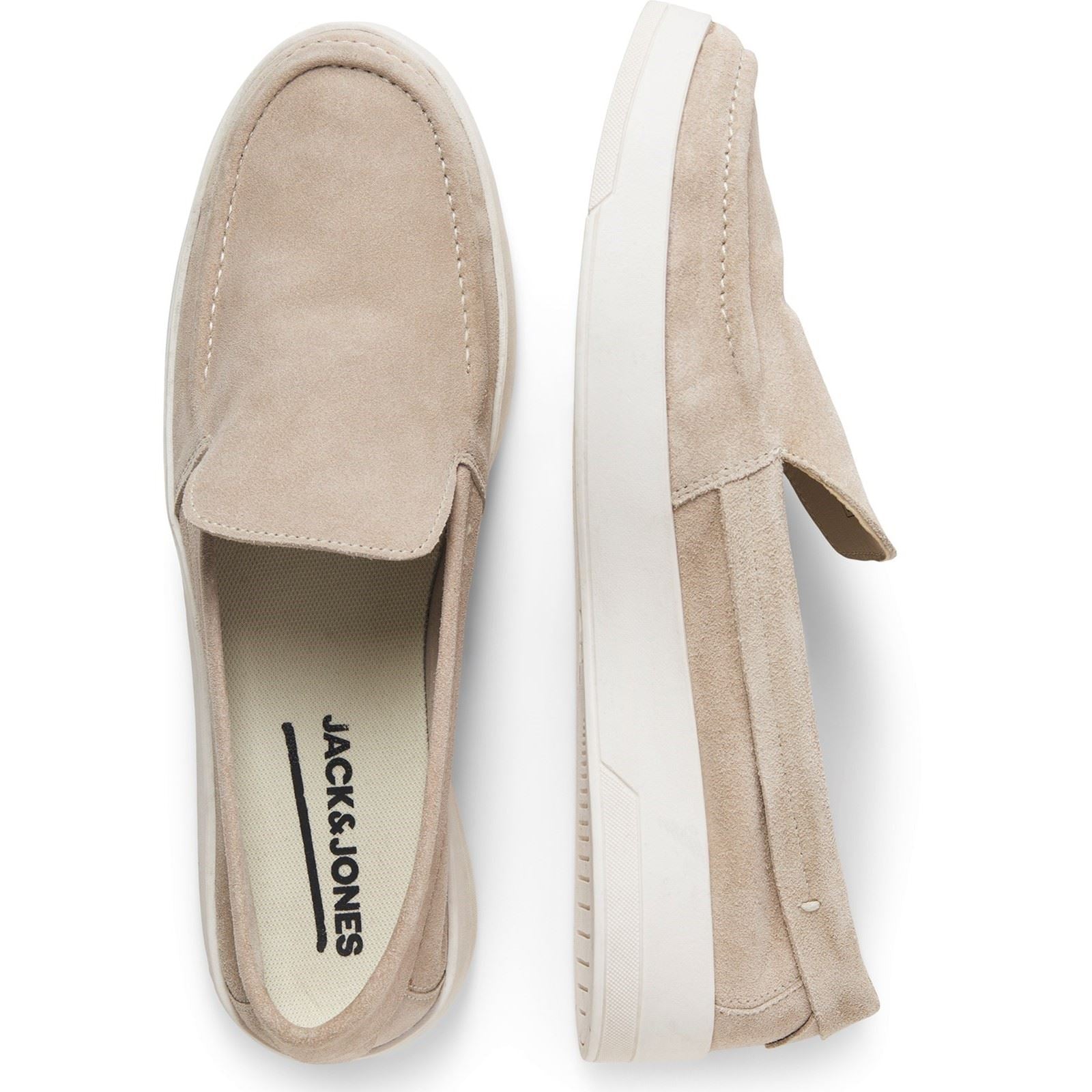 Jack & Jones Maccartney Mocassins Taupe Plaza Pour Homme En Suede