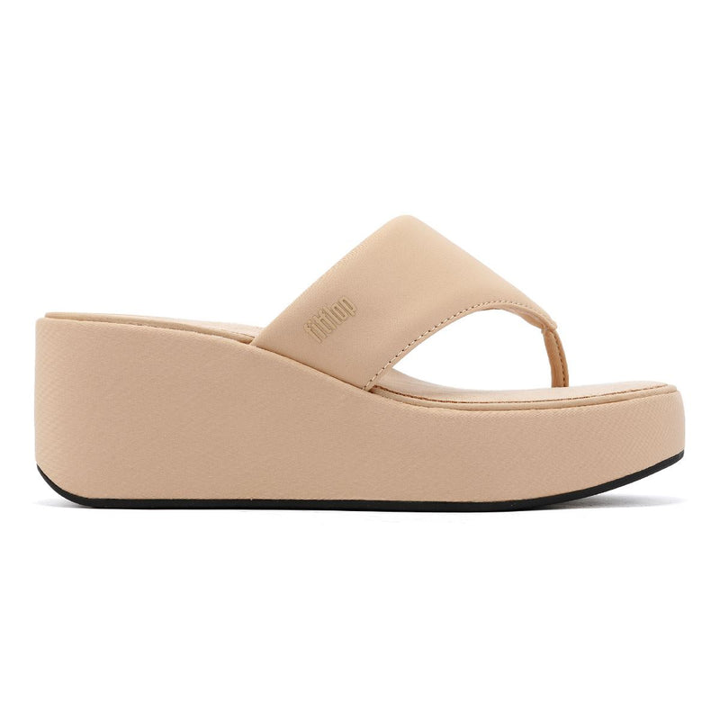 FitFlop Platfforms Wedge Sandales Beige Pour Femmes