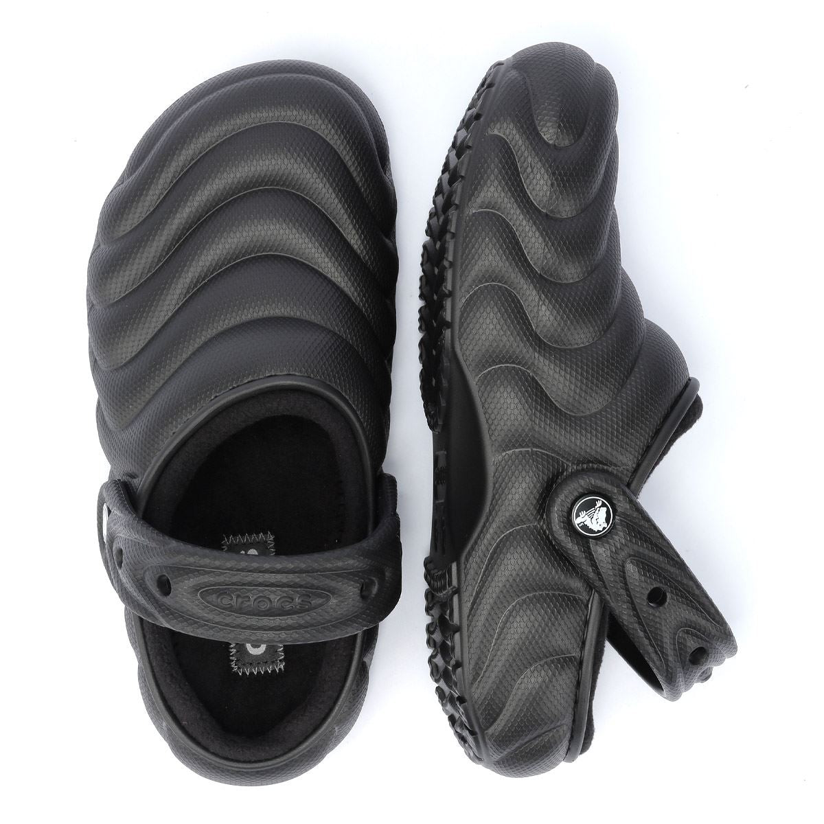Crocs Classic Lined Overpuff Chaussures Noires Pour Femmes