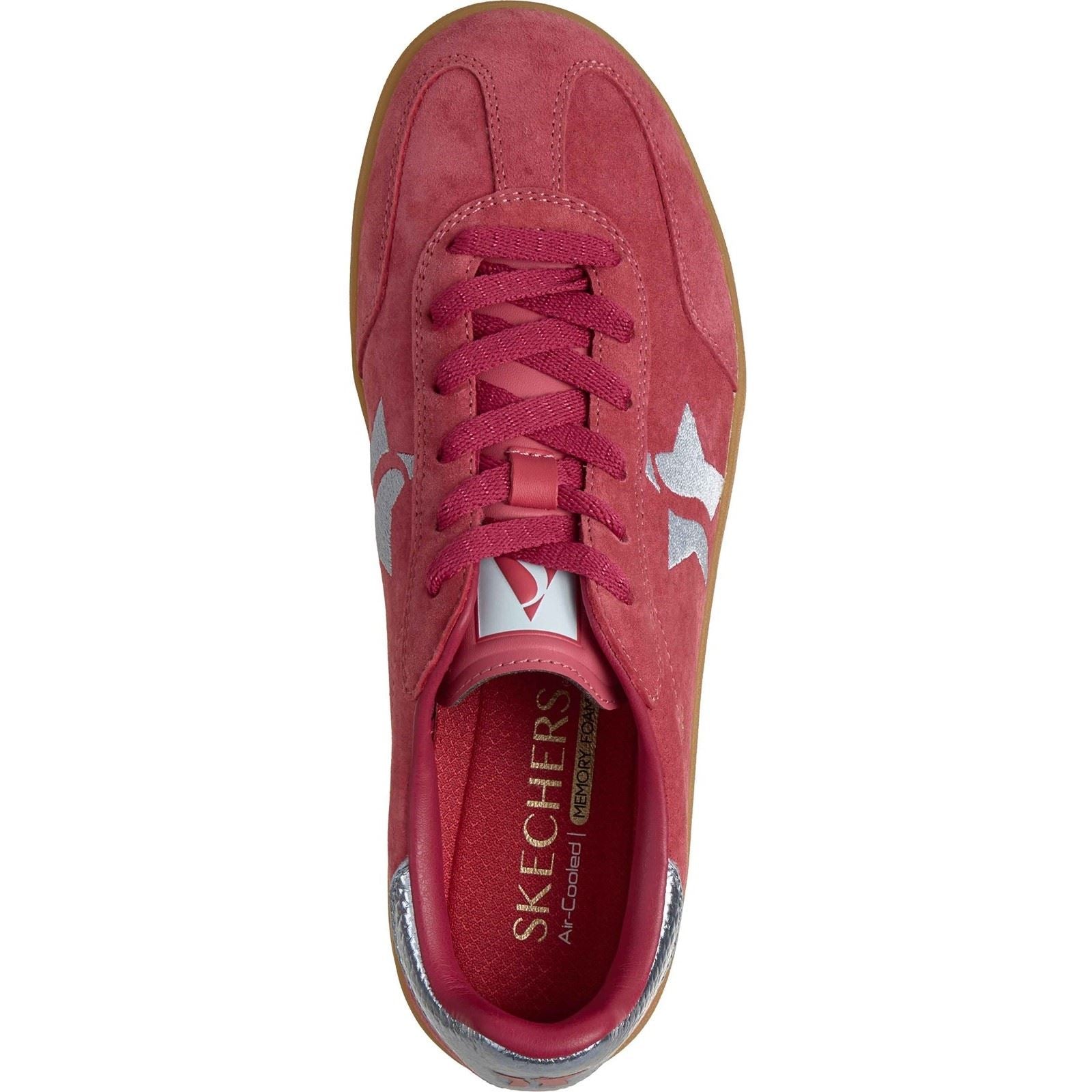 Skechers Academy Hi Elevated Essence Baskets En Cuir Femmes Rouges/Blaies