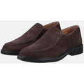 Hush Puppies Earl Slip On Chaussures Loafers Pour Hommes En Daim Marron