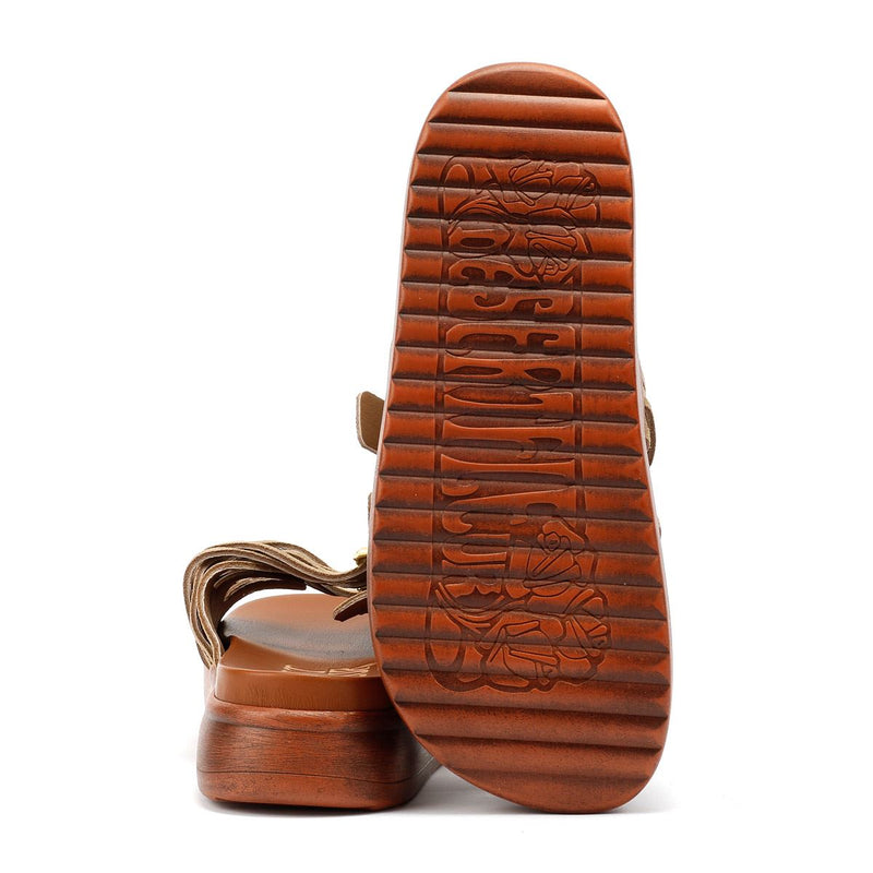 Desert Fleur Gypsum Sandales Beige Pour Femme En Suède