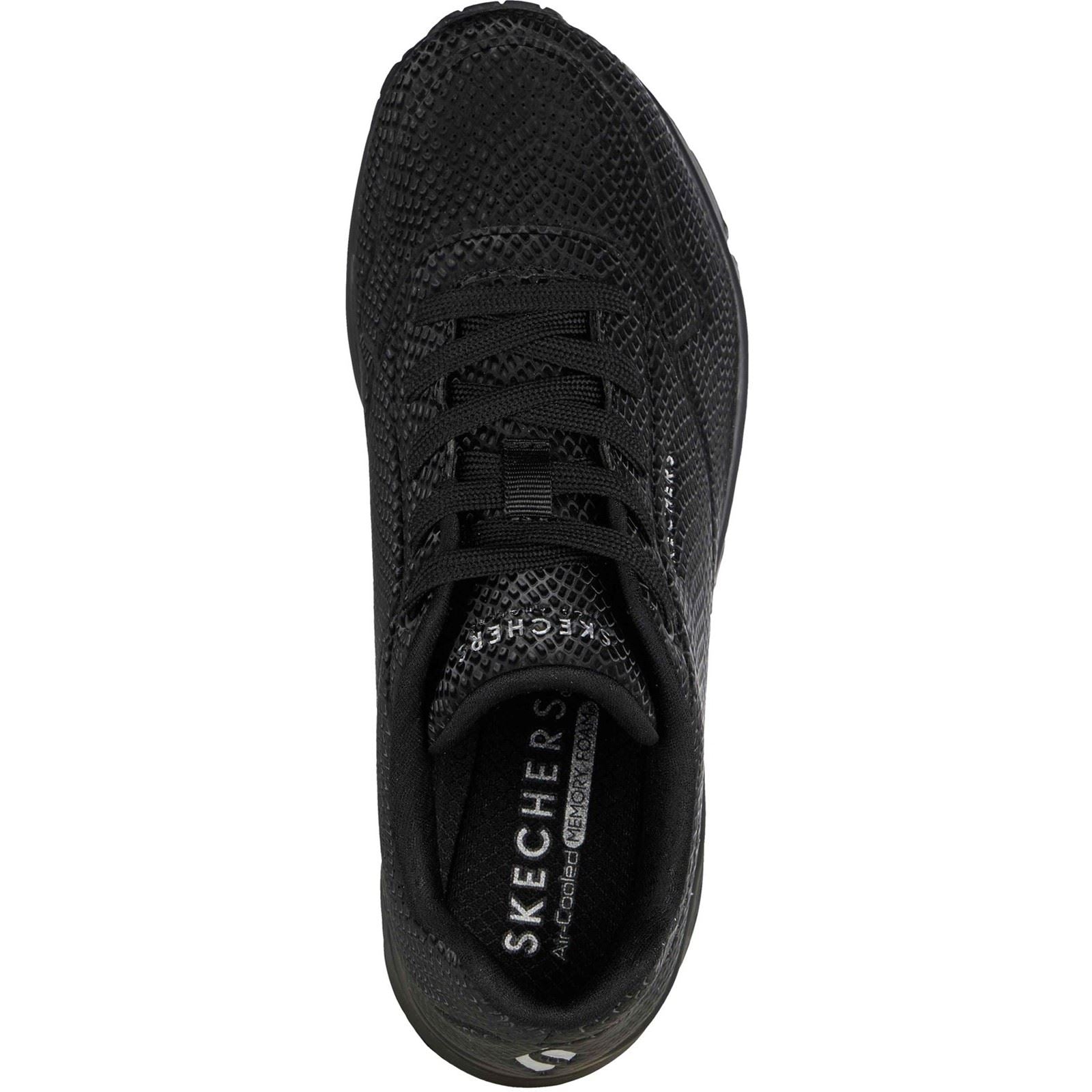 Skechers UNO - Shiny Scale Baskets Noires En Polyuréthane Pour Femmes