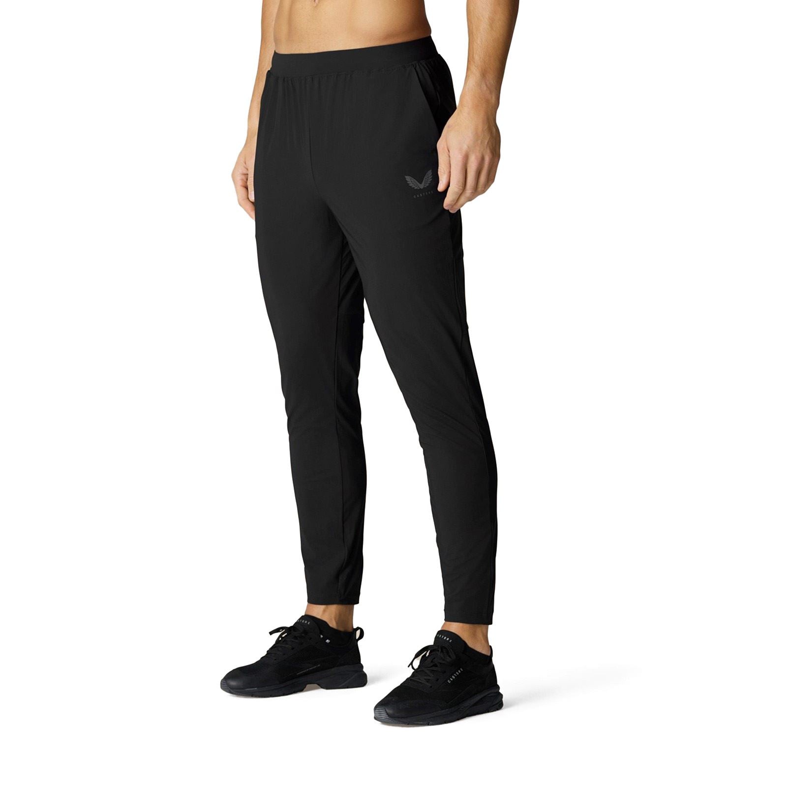 Castore Tech Training Pants Jogging Noir Pour Homme En Nylon