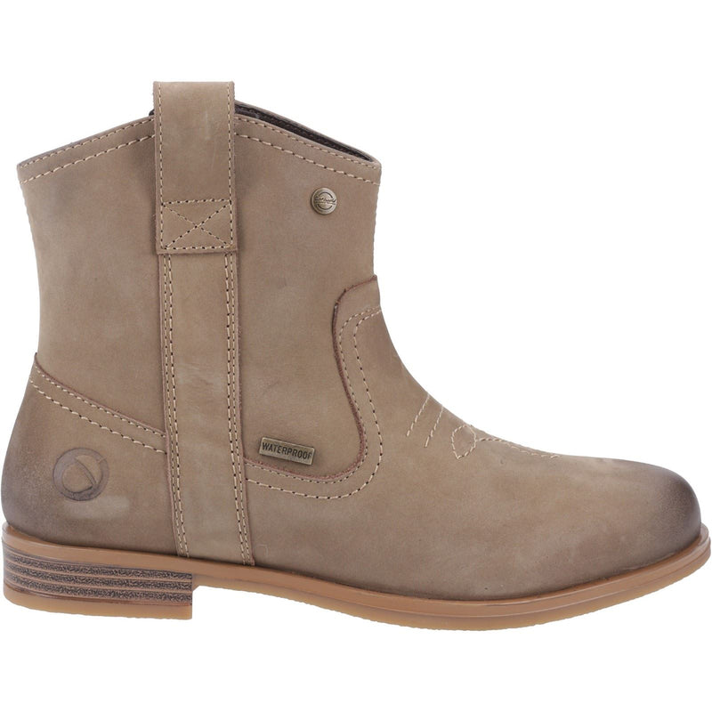 Cotswold Signet Bottes En Cuir Pour Femmes De Couleur Taupe