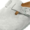 Birkenstock Boston Sabots Gris En Daim