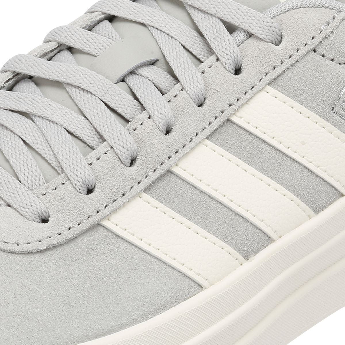 Adidas VL Court Bold Baskets Femme En Cuir Gris