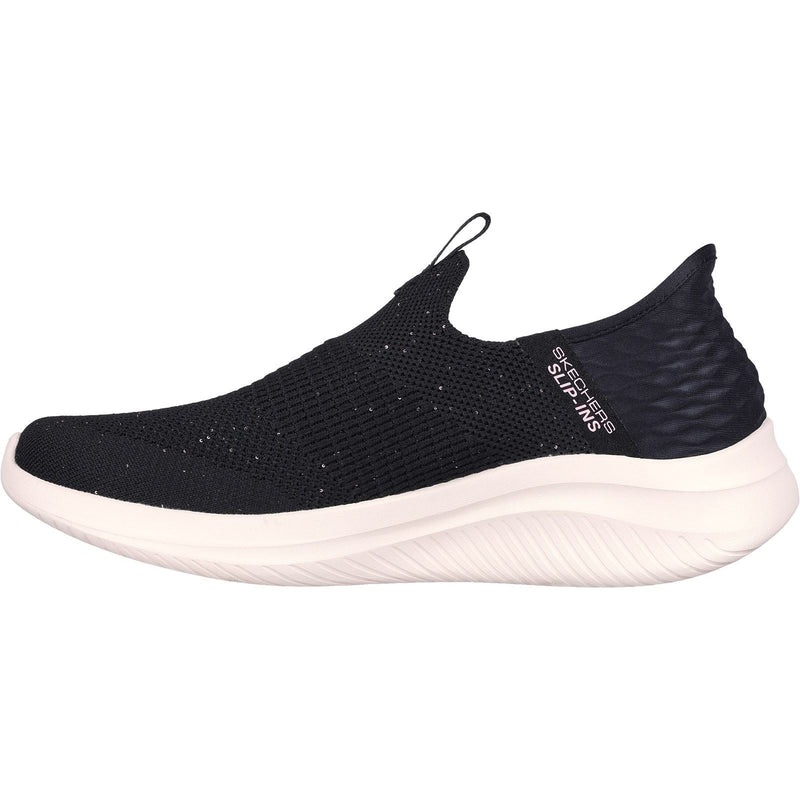 Skechers Ultra Flex 3.0 Sneakers Pour Femmes En Textile Noir/Or Rose