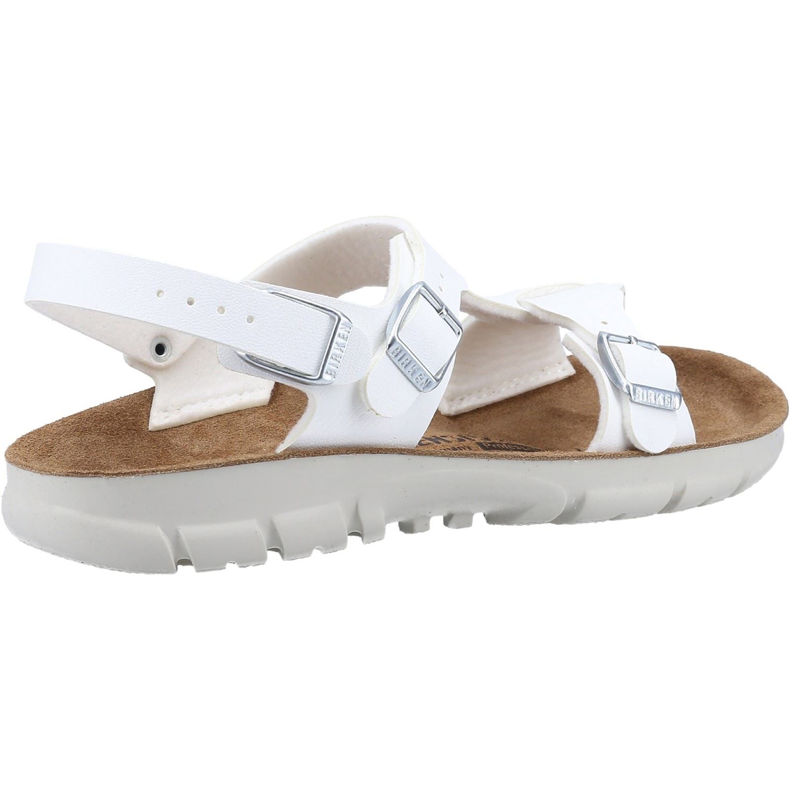 Birkenstock Saragossa Sandales Blanches Synthétiques Pour Femme