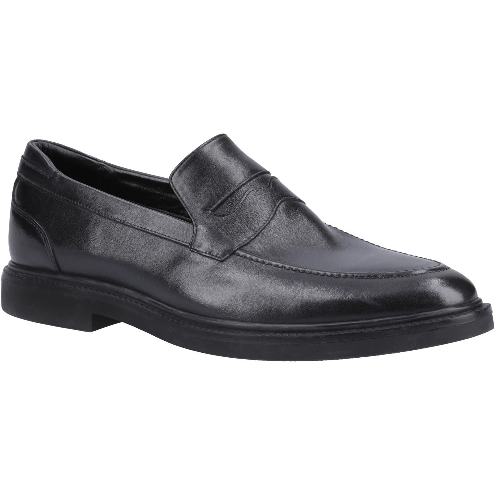 Hush Puppies Knox Mocassins Noirs En Cuir Pour Hommes