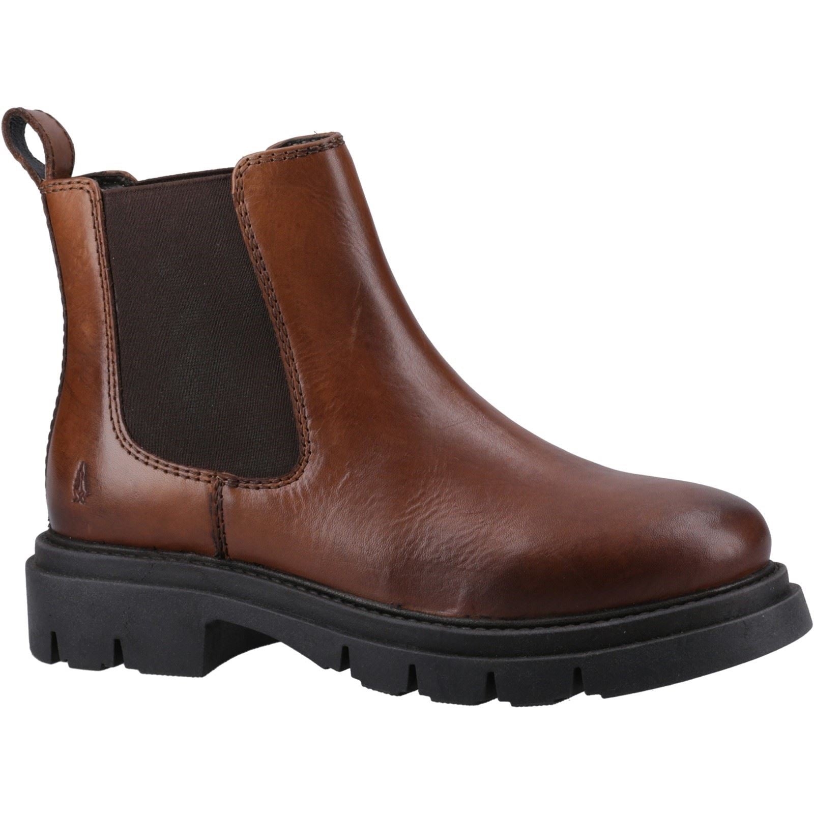 Hush Puppies Raya Chelsea Bottes Marron En Cuir Pour Femmes