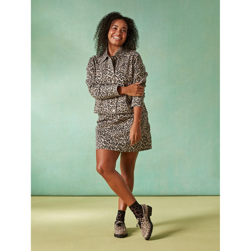 Hush Puppies Geri Femmes Mocassins Léopard Suédois