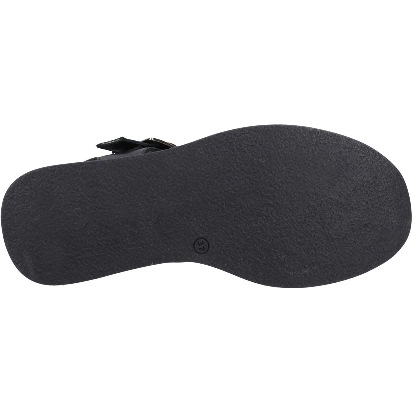 Hush Puppies Beatrix Wedge Escarpins Compensés Noirs Pour Femmes En Cuir
