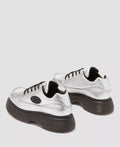 Dr. Martens Buzz 5I Tumbled Chaussures En Cuir Pour Femmes, Couleur Argent