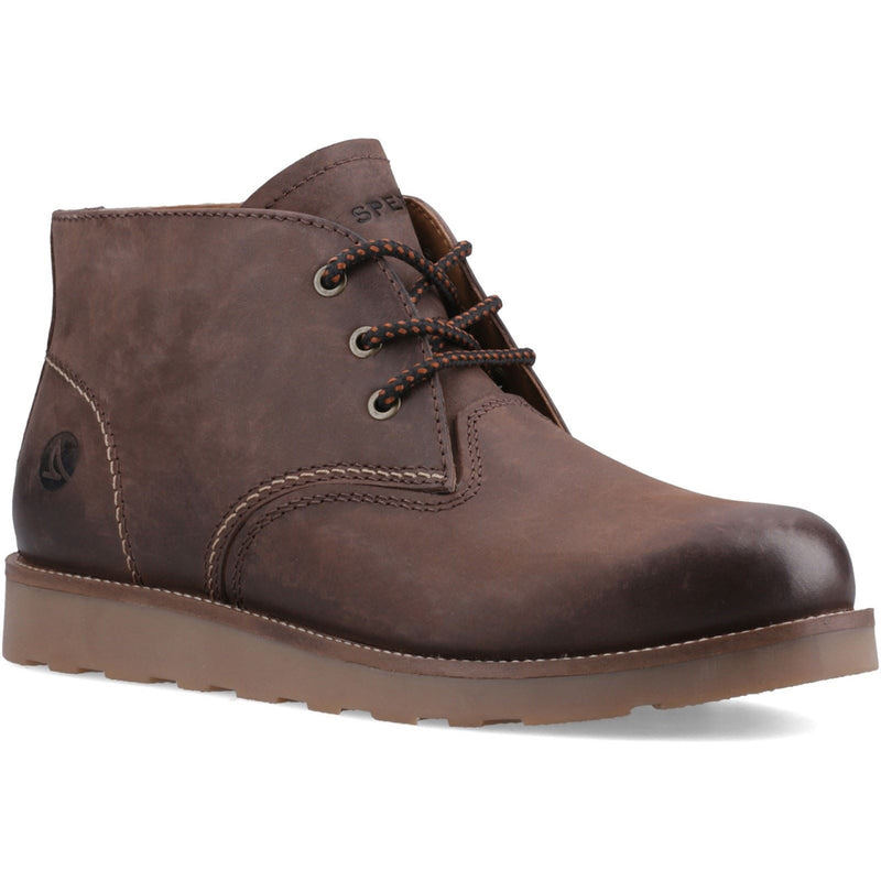Sperry Portland Bottines En Cuir Pour Hommes Marron