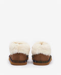 Barbour Eloise Chaussons Marron En Suédine Pour Femme