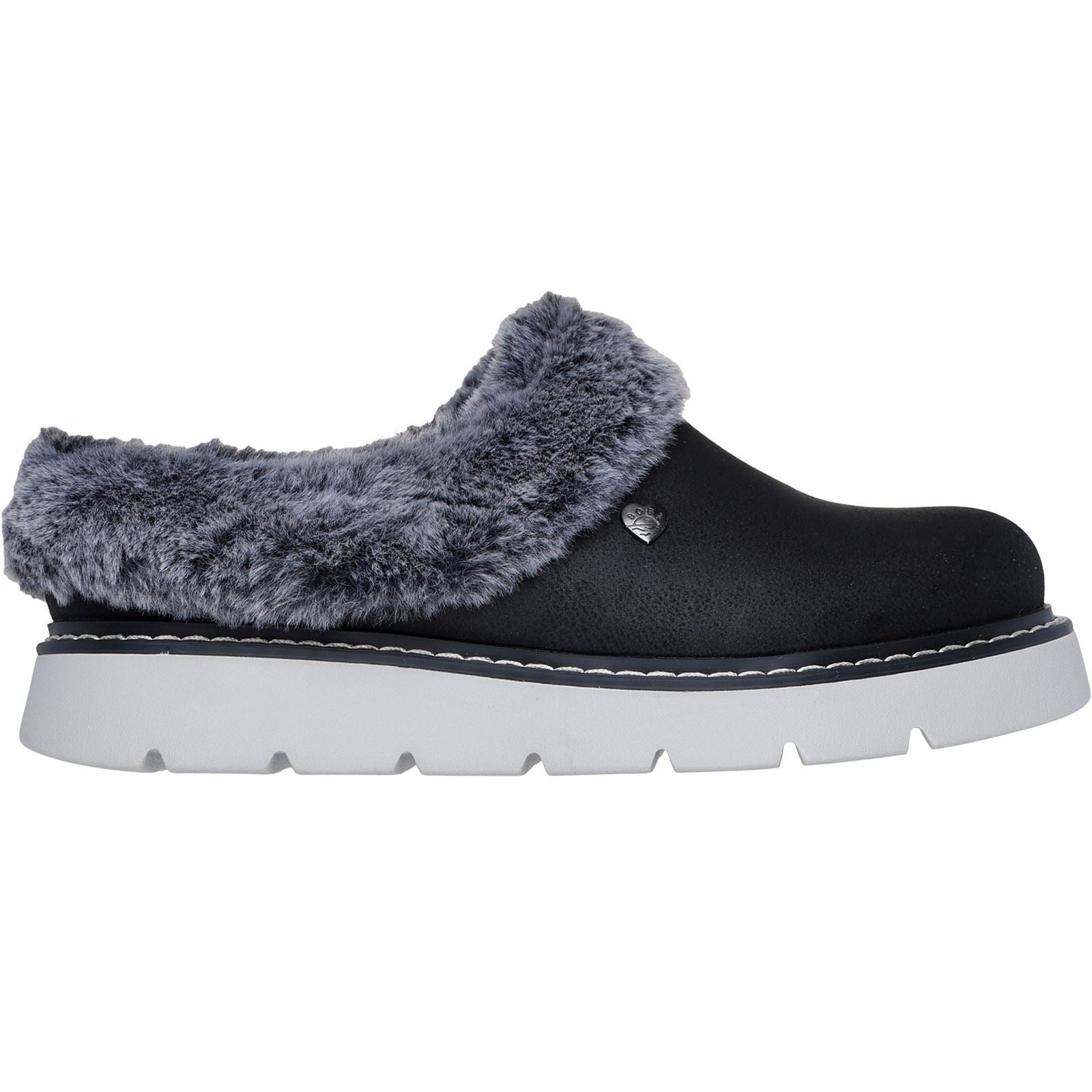 Skechers Keepsakes Lite Cozy Blend Chaussons Noirs En Textile Pour Femme
